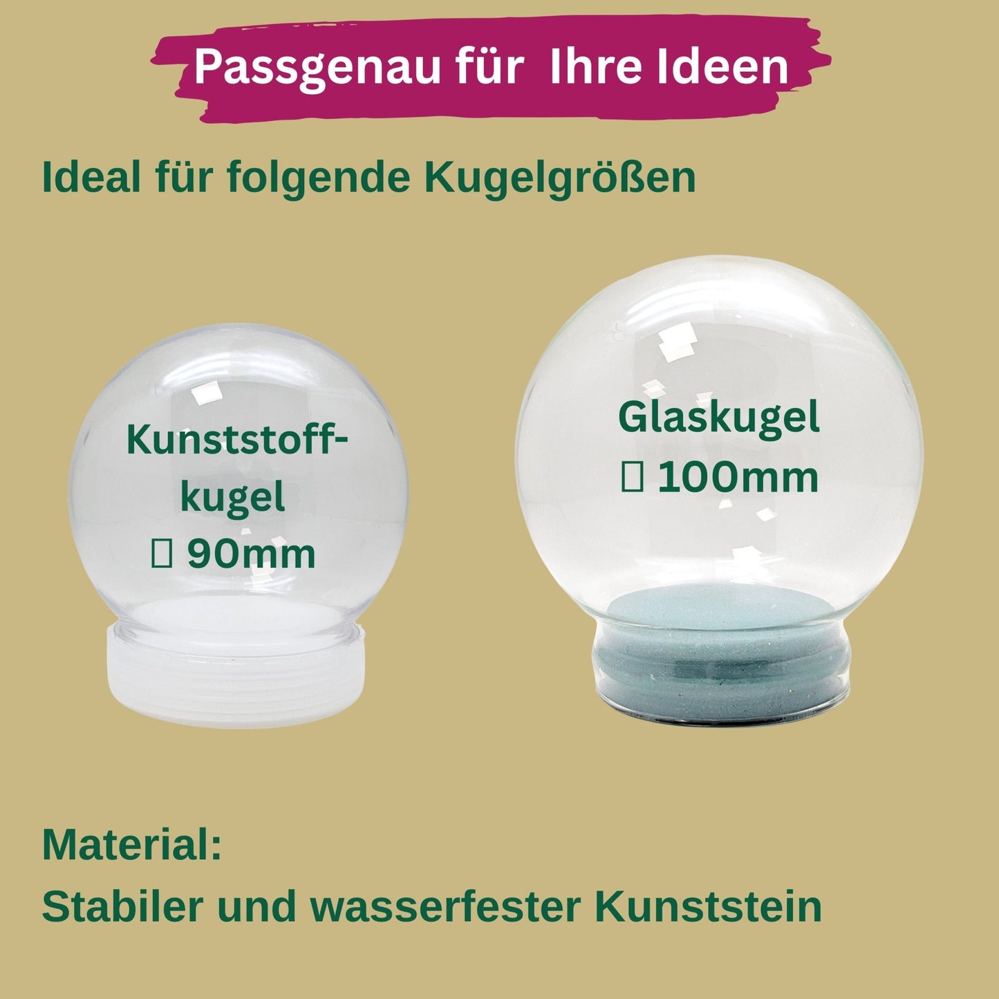 Innenmodell gold pink Drache "kriechend" - 50 x 55 mm - Schneekugelhaus