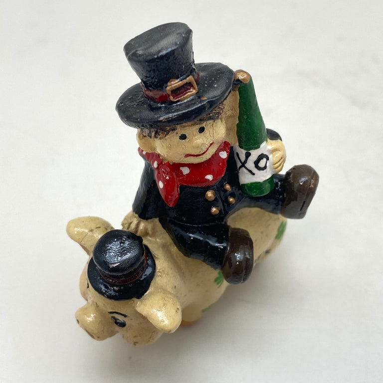 Innenmodell "Schornsteinfeger Sekt" - 50 x 70 mm - Schneekugelhaus