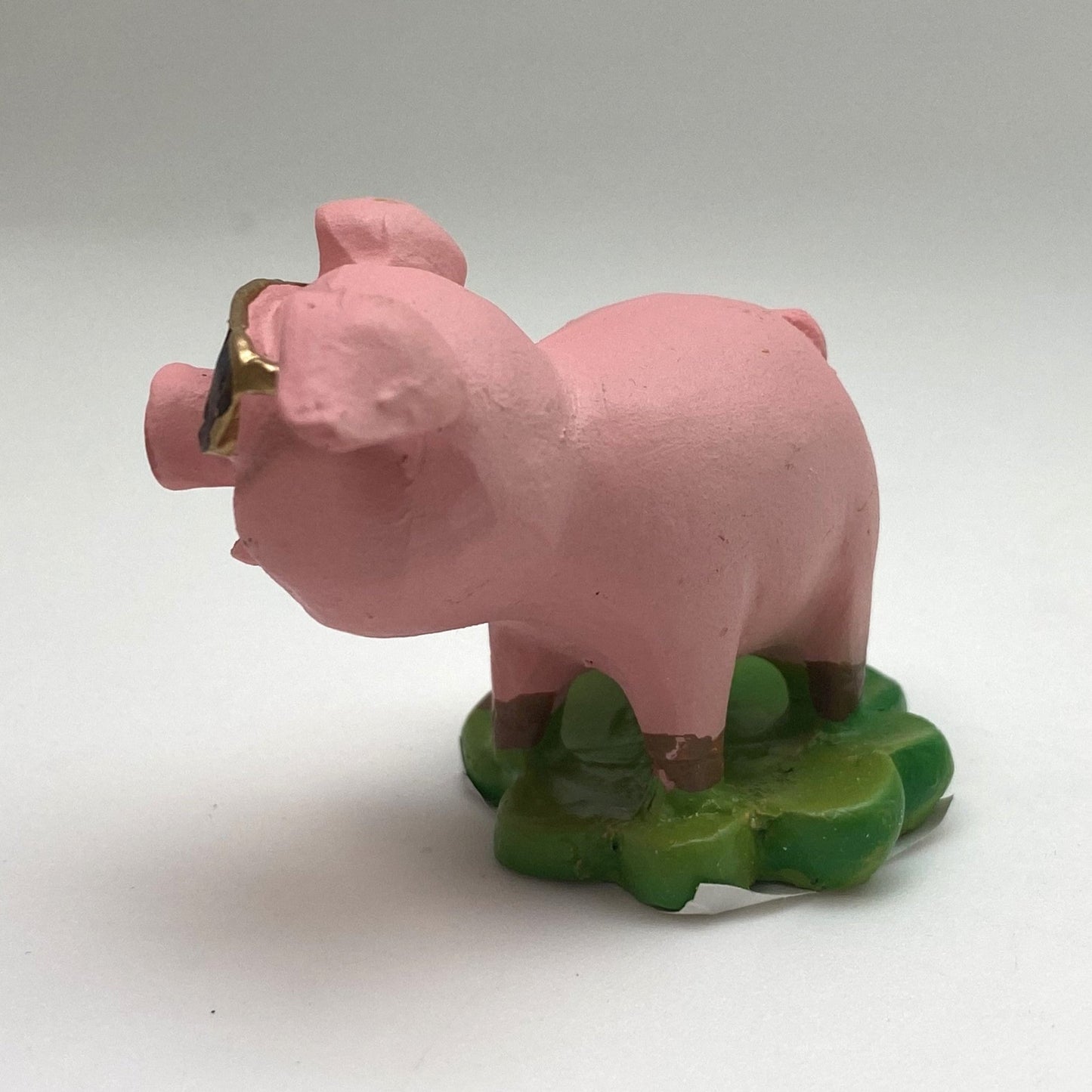 Innenmodell "Schwein mit Marienkäfer-Marke" - 40 x 45 mm - Schneekugelhaus