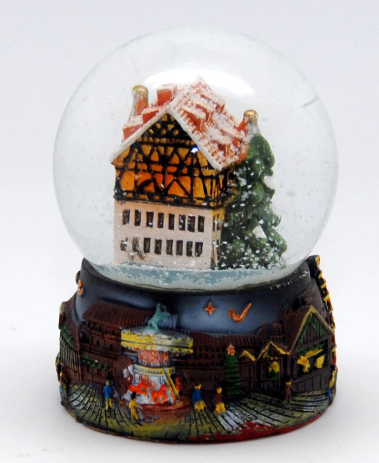 Bastelset komplett für Schneekugel Weihnachtspostamt - 65cm Durchmesser - Schneekugelhaus